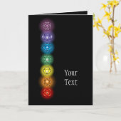 Seven Chakras Wenskaart Kaart (Gele Bloem)