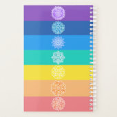 Seven Chakras White Mandalas Rainbow Planner (Achterkant)