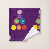 Seven Chakras Yoga Art Bad Handdoek (Wasdoekje)