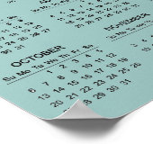 Seven Chakras Yoga Design 2024 Agenda Poster (Hoek)