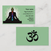 Seven Chakras Yoga Design Visitekaartjes (Voorkant / Achterkant)