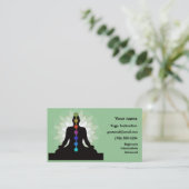 Seven Chakras Yoga Design Visitekaartjes (Staand voorkant)