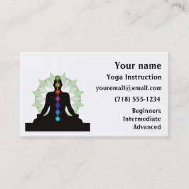 Seven Chakras Yoga Design Visitekaartjes