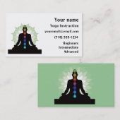 Seven Chakras Yoga Design Visitekaartjes (Voorkant / Achterkant)