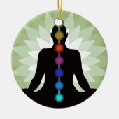 Seven Chakras Yoga Pose Ornament (Voorkant)
