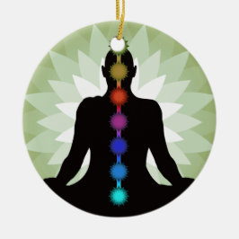 Seven Chakras Yoga Pose Ornament