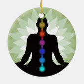 Seven Chakras Yoga Pose Ornament (Achterkant)