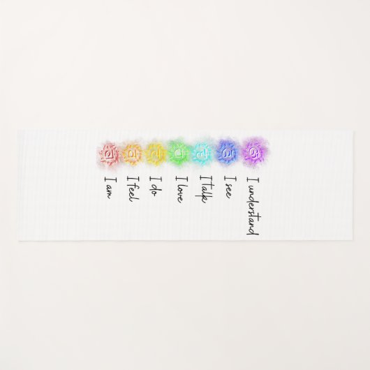 Seven Chakras Yogamat (Voorkant (horizontaal))