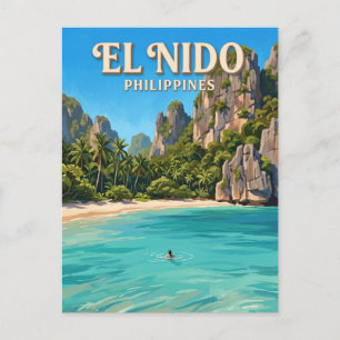 Seven Commandos Beach, El Nido Filipijnen Briefkaart