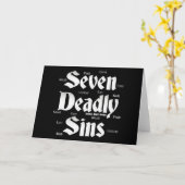 Seven Deadly Sins Logo Kaart (Gele Bloem)