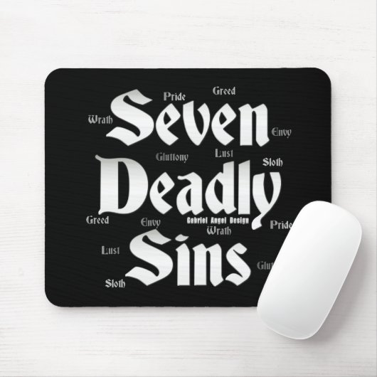 Seven Deadly Sins Logo Muismat (Met muis)