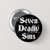 Seven Deadly Sins Logo Ronde Button 5,7 Cm (Voorkant /achterkant)