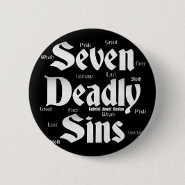 Seven Deadly Sins Logo Ronde Button 5,7 Cm