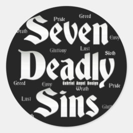 Seven Deadly Sins Logo Ronde Sticker