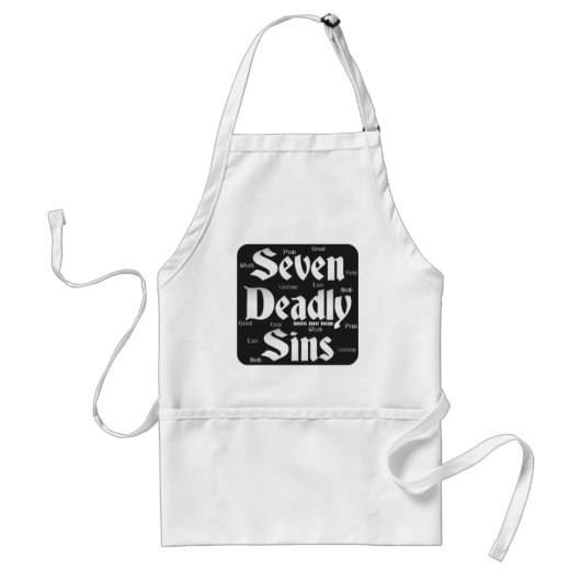 Seven Deadly Sins Logo Standaard Schort (Voorkant)