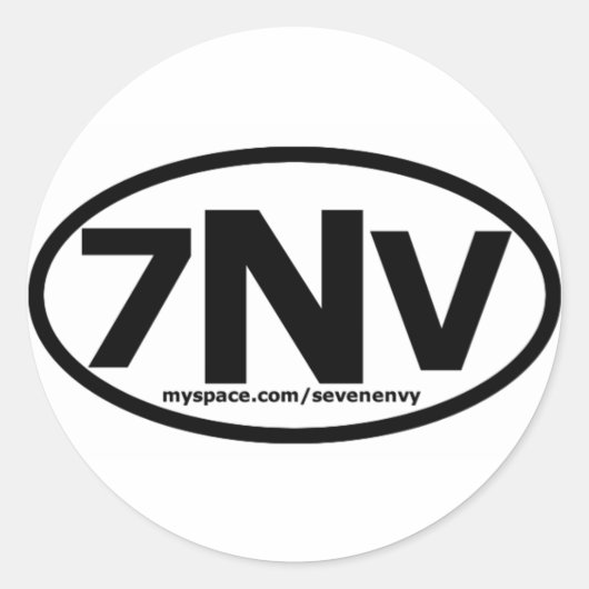 Seven Envy Landcode Sticker (Voorkant)