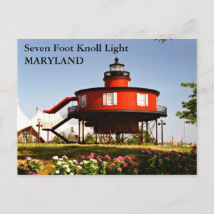 Seven Foot Knoll Light, Maryland Briefkaart
