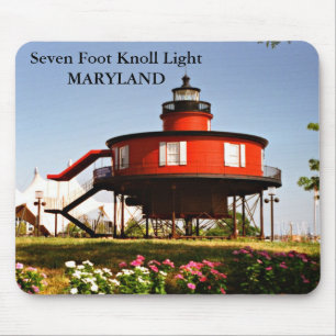 Seven Foot Knoll Light, Maryland Mousepad Muismat