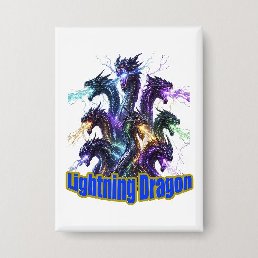 Seven-Headed Lightning Dragon Button (Voorkant)