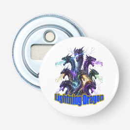 Seven-Headed Lightning Dragon Button Flesopener