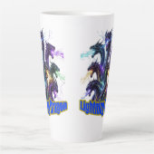 Seven-Headed Lightning Dragon Latte Mok (Voorkant)