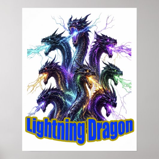 Seven-Headed Lightning Dragon Poster (Voorkant)