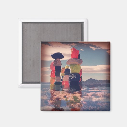 Seven Magic Mountains Magnet (Voorkant / Achterkant)