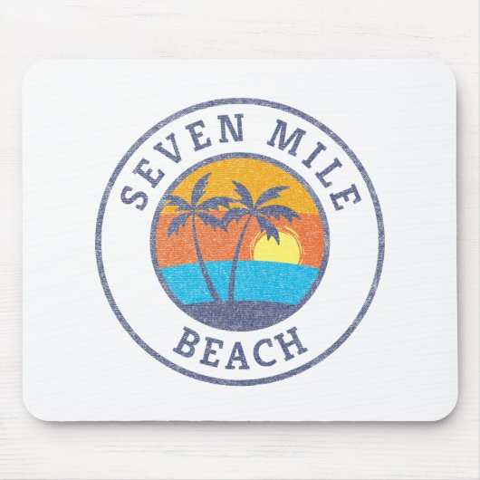Seven Mile Beach, Grand Cayman Faded Classic Style Muismat (Voorkant)