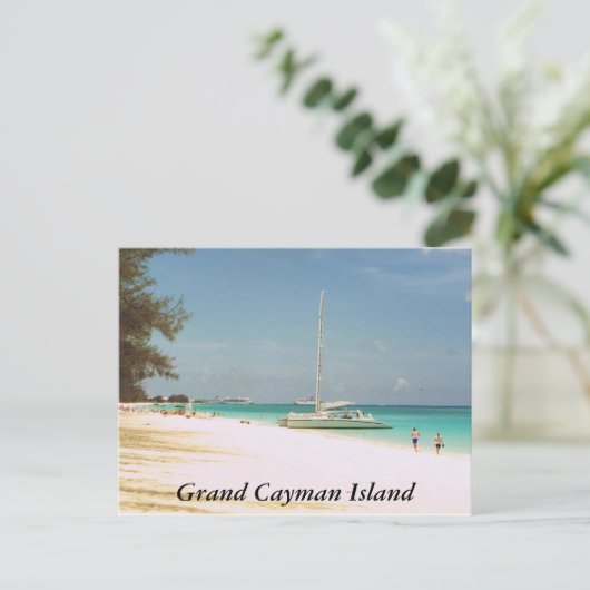 Seven Mile Beach, Grand Cayman Island Briefkaart (Staand voorkant)