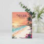 Seven Mile Beach Jamaica Briefkaart (Staand voorkant)