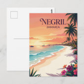 Seven Mile Beach Jamaica Briefkaart (Voorkant / Achterkant)