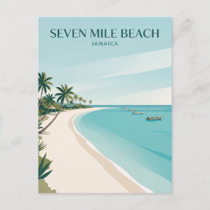Seven Mile Beach Jamaica Briefkaart