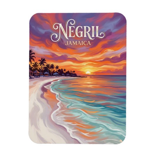Seven Mile Beach Jamaica Magneet (Verticaal)