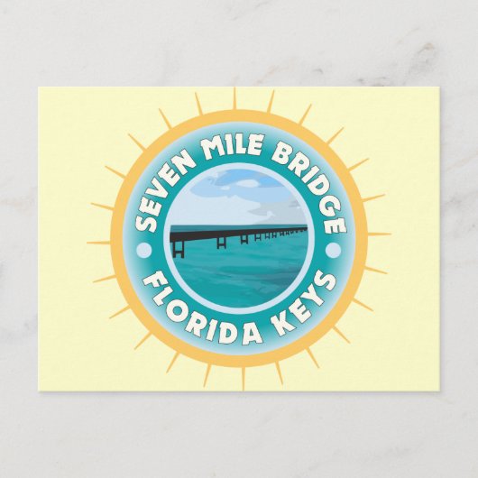 Seven Mile Bridge Florida Keys Briefkaart (Voorkant)