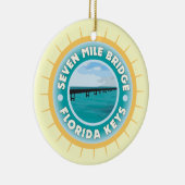 Seven Mile Bridge Florida Keys Keramisch Ornament (Rechts)