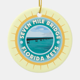 Seven Mile Bridge Florida Keys Keramisch Ornament