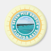Seven Mile Bridge in Florida Keys Magneet (Voorkant)