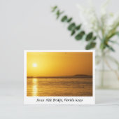 Seven Mile Bridge Sunset, Florida Keys Briefkaart (Staand voorkant)