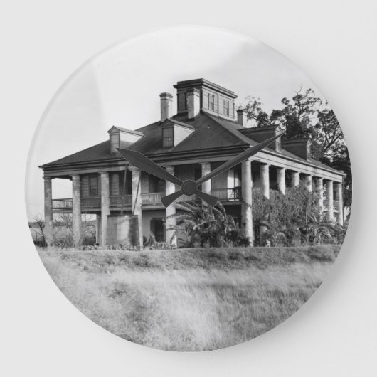 Seven Oaks Plantation, Westwego LA Clock Grote Klok (Voorkant)