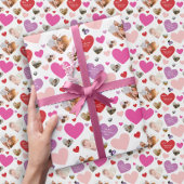 Seven Photo Valentijnsdag Heart Cadeaupapier