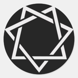 Seven Pointed Star Ronde Sticker