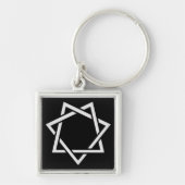 Seven Pointed Star Sleutelhanger (Voorkant)