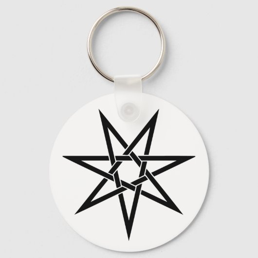 Seven Pointed Star Sleutelhanger (Voorkant)