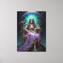 Seven Potencies Santa Muerte Canvas Afdruk