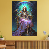 Seven Potenties Santa Muerte Canvas Afdruk (Insitu (Woonkamer))