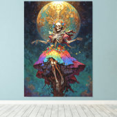 Seven Powers Santa Muerte Canvas Afdruk (Insitu (Houten vloer))