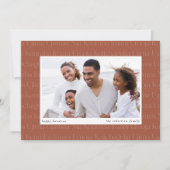 Seven Principles Horizontal Photo Kwanzaa Feestdagenkaart (Voorkant)