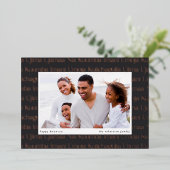 Seven Principles Horizontal Photo Kwanzaa Folie Feestdagenkaart (Staand Voorkant)