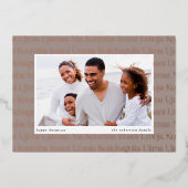 Seven Principles Horizontal Photo Kwanzaa Folie Feestdagenkaart (Voorkant)