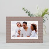 Seven Principles Horizontal Photo Kwanzaa Folie Feestdagenkaart (Staand Voorkant)